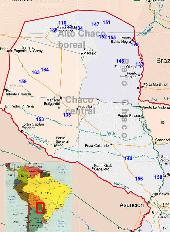 mapa Chaco